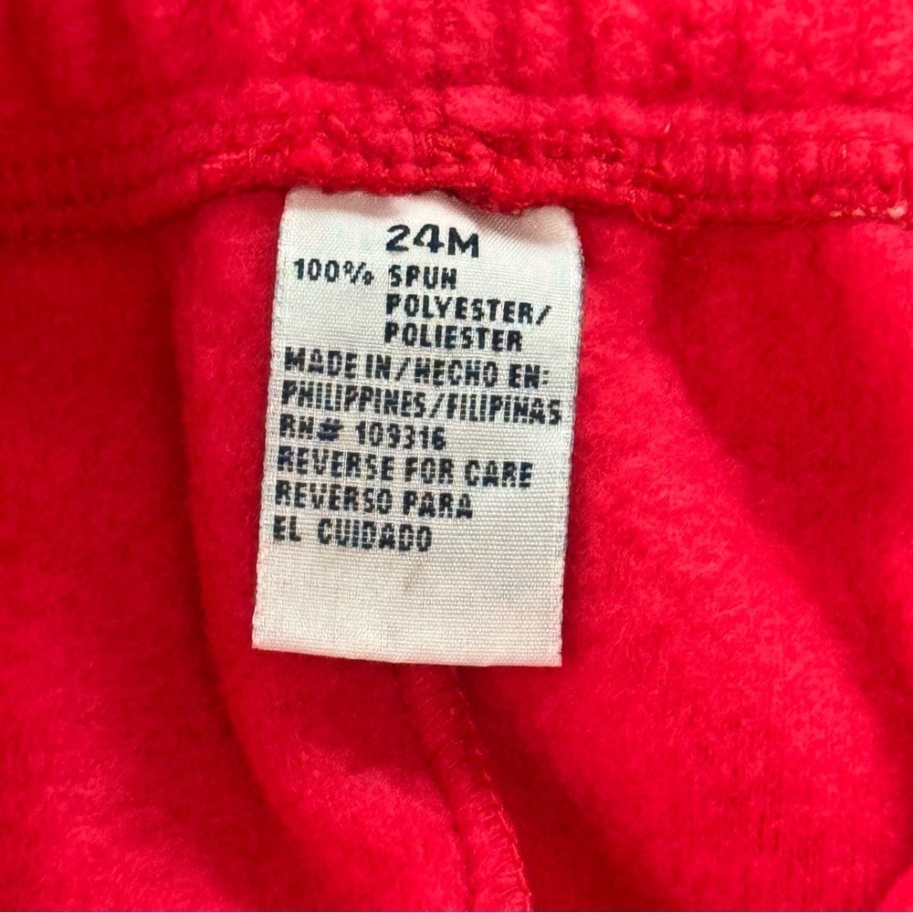 Kidz Force NYC 24 Months "My Football" Red Blue Fleece Pajama Set Loungewear - Picture 13 of 13